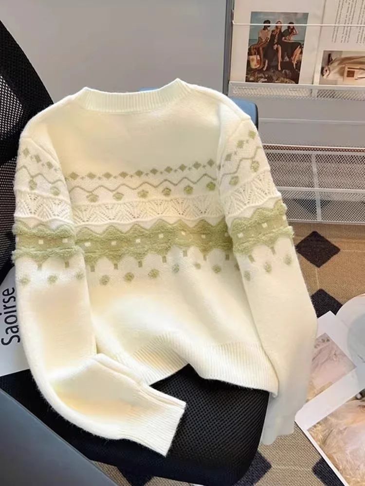 Frühherbst Farbe Blo Strickwaren Strickjacke Damen High School Junior High Student Design Sensibili Weiche gestrickte Oberbekleidung