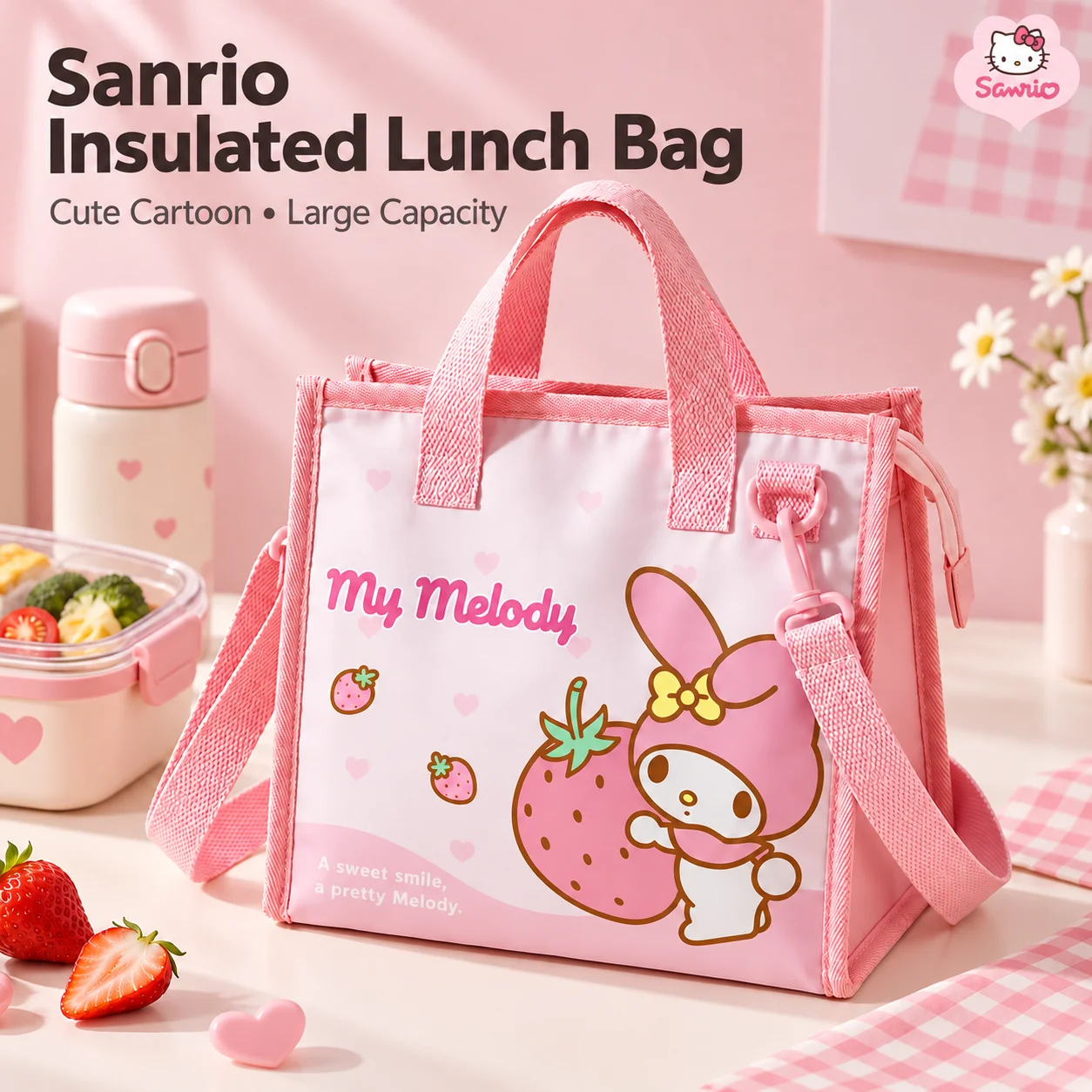 Food Storage In Room - Sanrio Cartoon Isolierte Lunchtasche, wasserdichte Lunchtasche