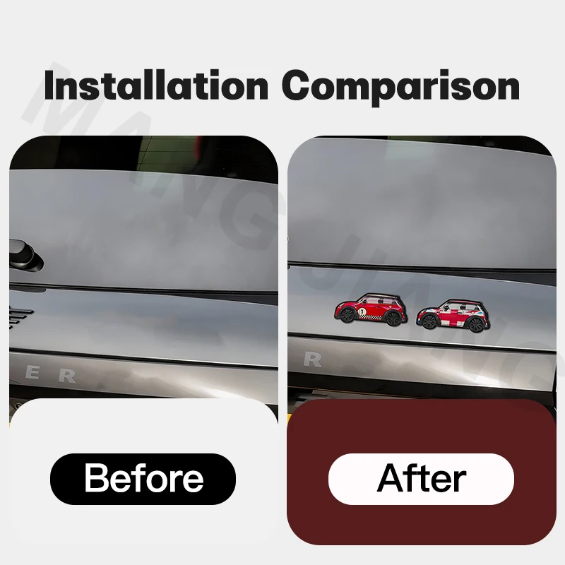 Creative Car Model Decoration Stickers  FOR MINI Cooper Universal F56 F60 R55 R60 J01 J05 U25 Vintage Style Accessories Interest