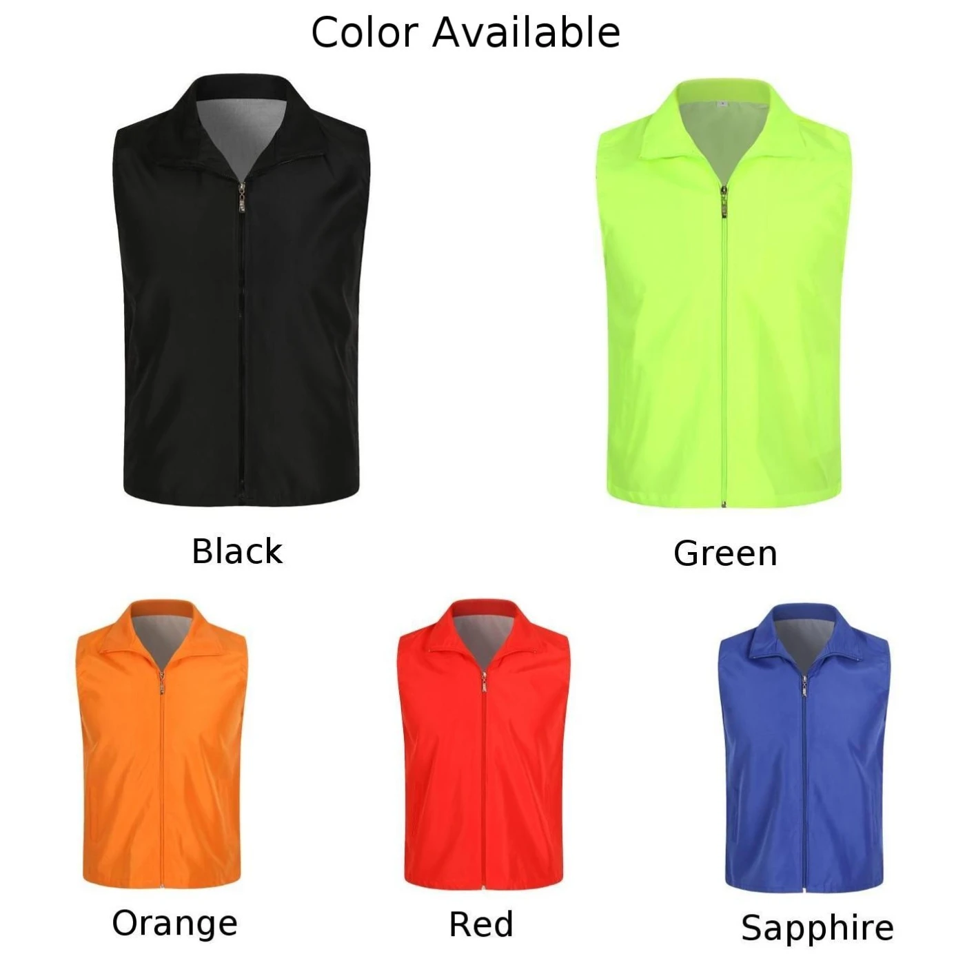 All Season Men Women Traveler Outdoor Jacket Vests Solid Color Sleeveless Zip Workwear Fishing Waistcoats Outwear Vest Tops