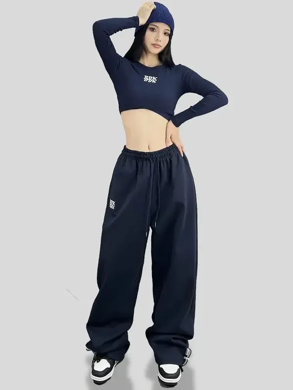 Pantalones casuales Mujer Jazz Dance Pantalones de chándal multicolores ROKBBK-K/Buhan Hip-hop Marca de moda Hiphop Hip-hop Hip-hop