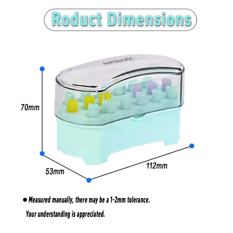 18 Holes Dental Endo Root Canal File Counting Box Autoclavable High Temperature Resistant Holder Disinfection Sterilization Rack