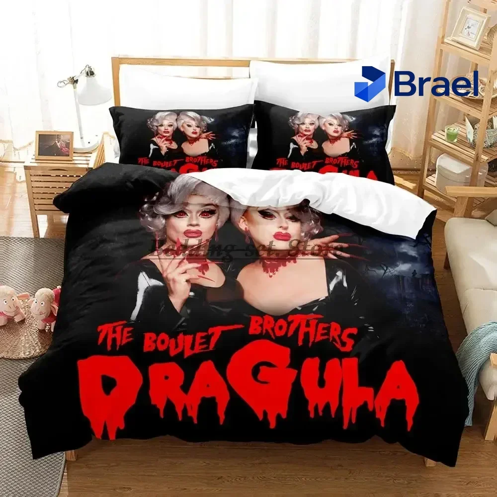 Exquisite 2023 Boulet Brothers Dragula Titans Bedding Set Single Twin Full Queen King Size Bed Set Aldult Kid Bedroom Duvetcover