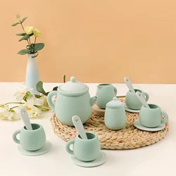 DIY name Children's Home Set Afternoon Tea Simulated Kitchen Toys Children's Montessori Sensory Enlightenment Toys