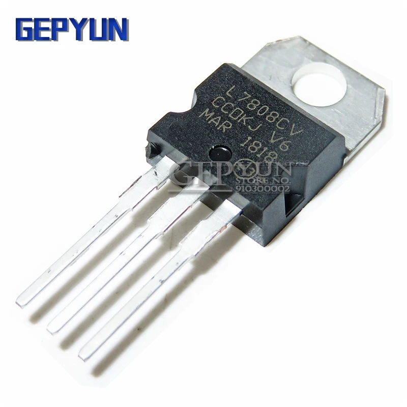 10PCS L7808CV TO220 L7808 TO-220 7808 LM7808 MC7808 stabilivolt voltage-regulator tube Gepyun