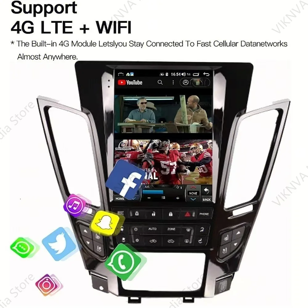 

Carplay Android Car GPS Navigation For Cadillac CTS 2007-2012 Vertical Screen Head Unit Multimedia Player Car Radio
