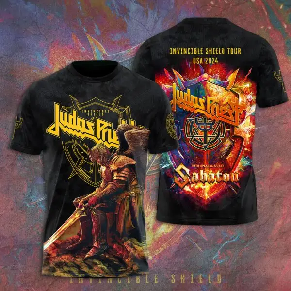 Rock Band Judas Priest 3D Print T-shirts Men Women Hip Hop Short Sleeve O-Neck t shirt Top Harajuku Oversized Y2k Men's Clothing