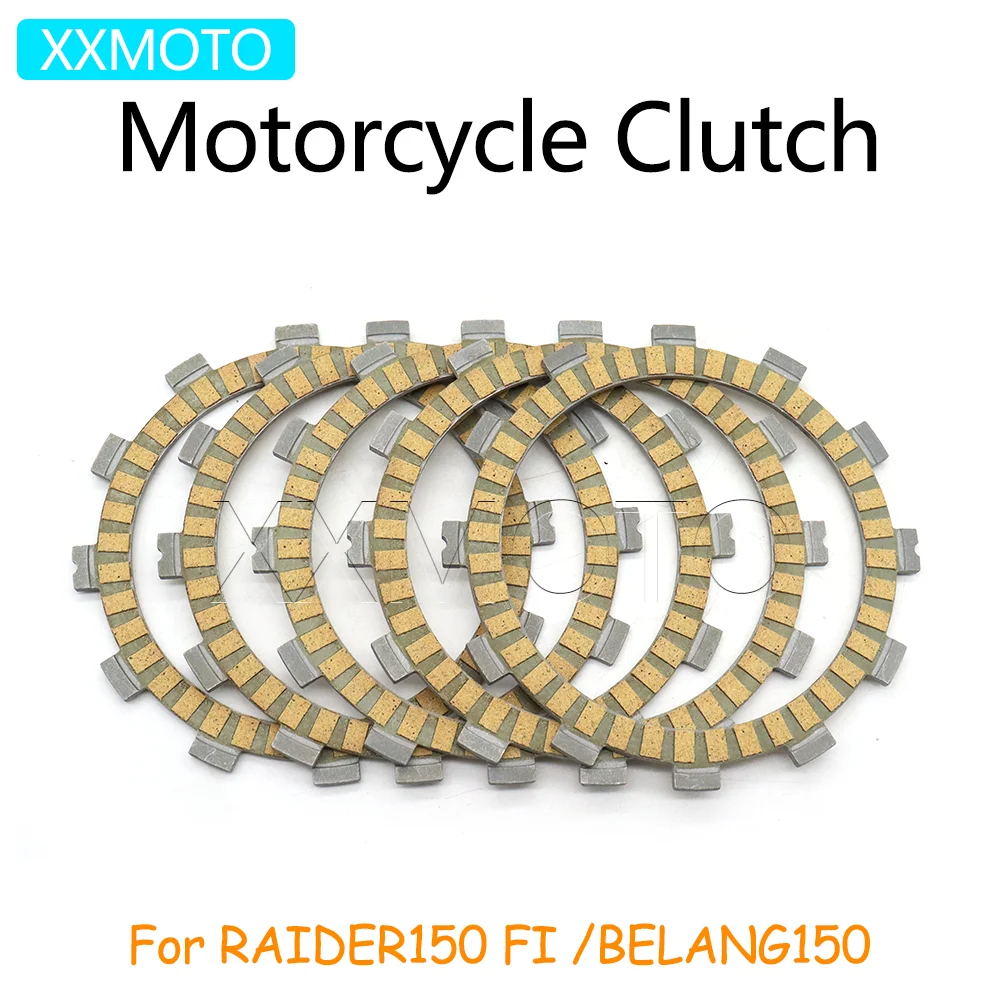 Para suzuki raider150 fi belang150 raider belang 150 discos de embreagem da motocicleta kits disco fricção raider150 fi acessórios do motor