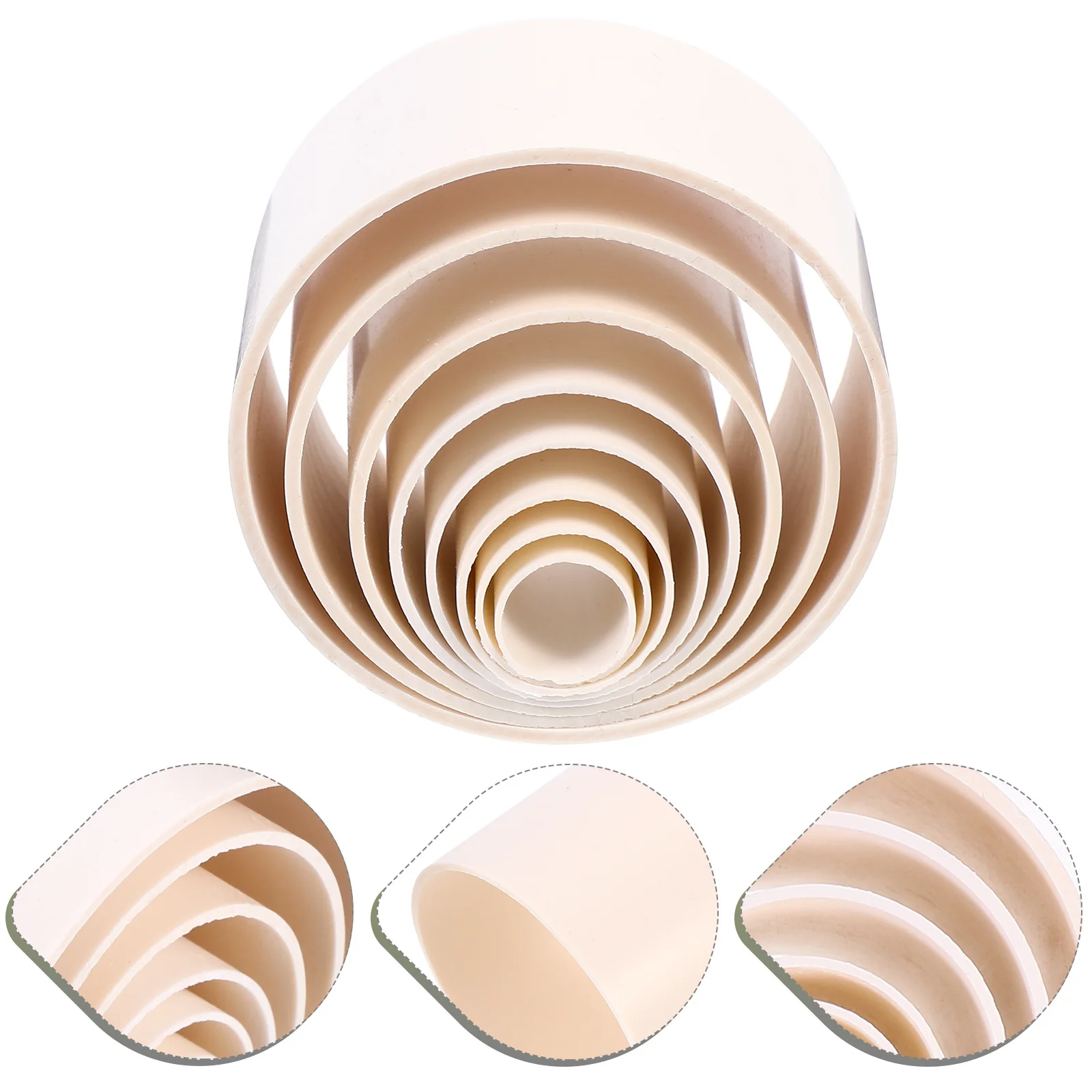 

16pcs Silk Kit Plastic Roung Screen-Flowers Making Material Set Mold Sleeves Diy Craft Screen Flowers Making Material Round Mold