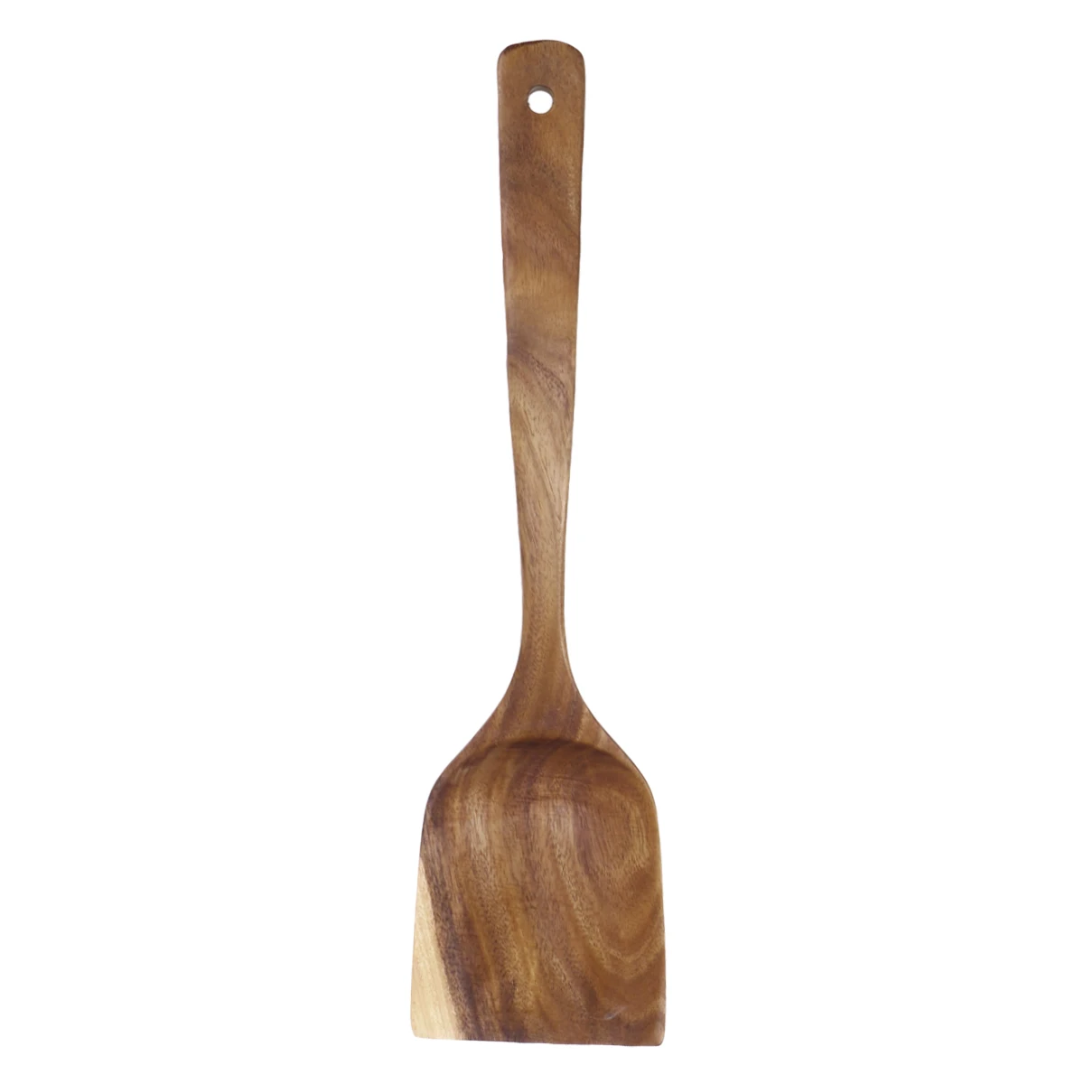 

Teak Wood Spatula Set Long Handle Heat Resistant Cooking Utensils Natural Grain Wooden Turner for Non-Stick Pan