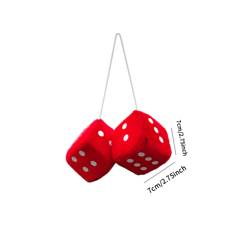 Car To Car Plush Pendant Three-Dimensional Square Dice image 4