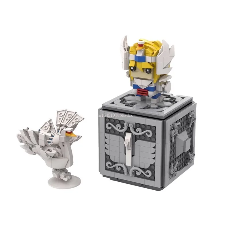 MOC Japan Anime Action Figures Saints Seiyaed Brickheadz Shiryus Hyogas Ikki Building Blocks Warrior Ideas Set Brick Toys Gifts