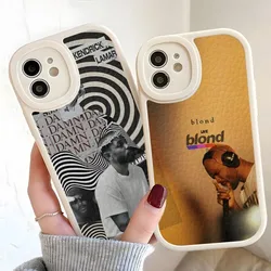 F-Frank Blonde Oceans Phone Case For Iphone 14 13 12 Pro Max 11 Mini X Xr Xs 7 8 Puls Lambskin Silicone Cover