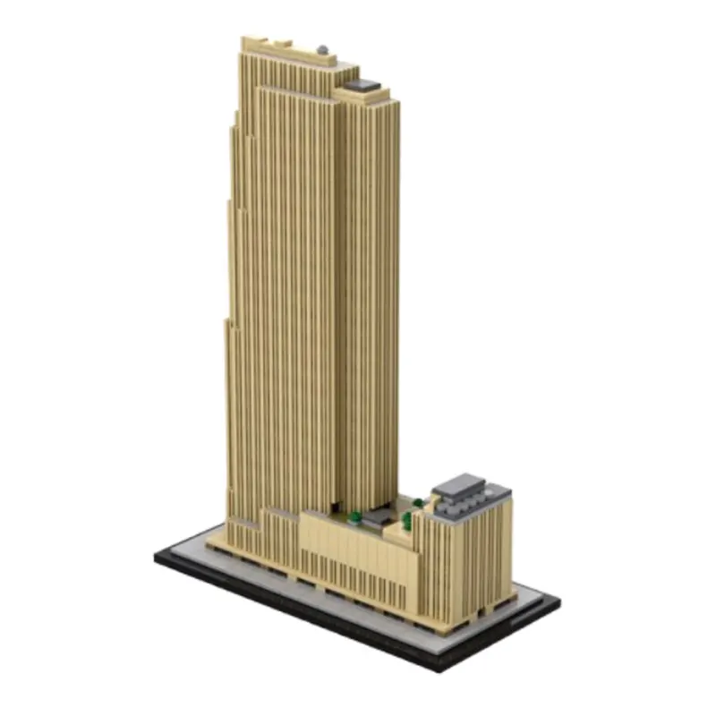 MOC-132936 (1712pcs) - Modern Architecture DIY Small Particle Assembly Building Blocks Educational Toy Model Gift Set/Ornament