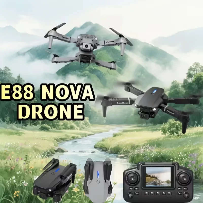 Drone Camera Mount - Drone E88NOVA, écran de télécommande amélioré