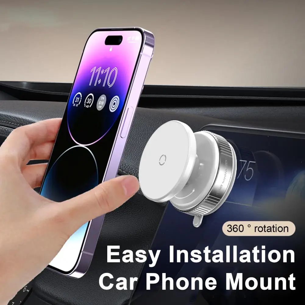 자기 전화 홀더 쉬운 설치를 위한 높은 안정성 흡입 컵이 있는 강력한 자기 자동차 전화 마운트 손떨림 방지 브래킷