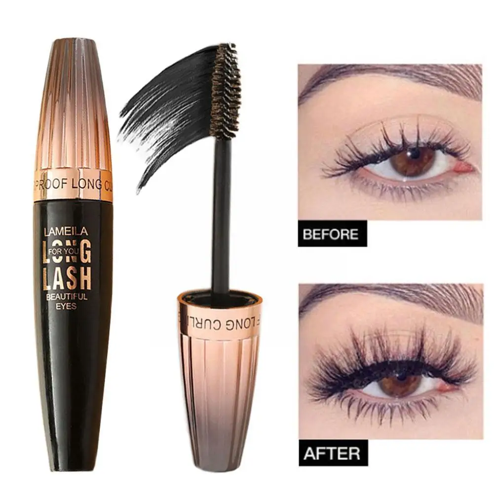 Mascara Waterproof Long Lasting Extension Eyelashes Mascara Eyelash Lengthening Curling Black Makeup Drop Cosmetic Shipping N2Z3