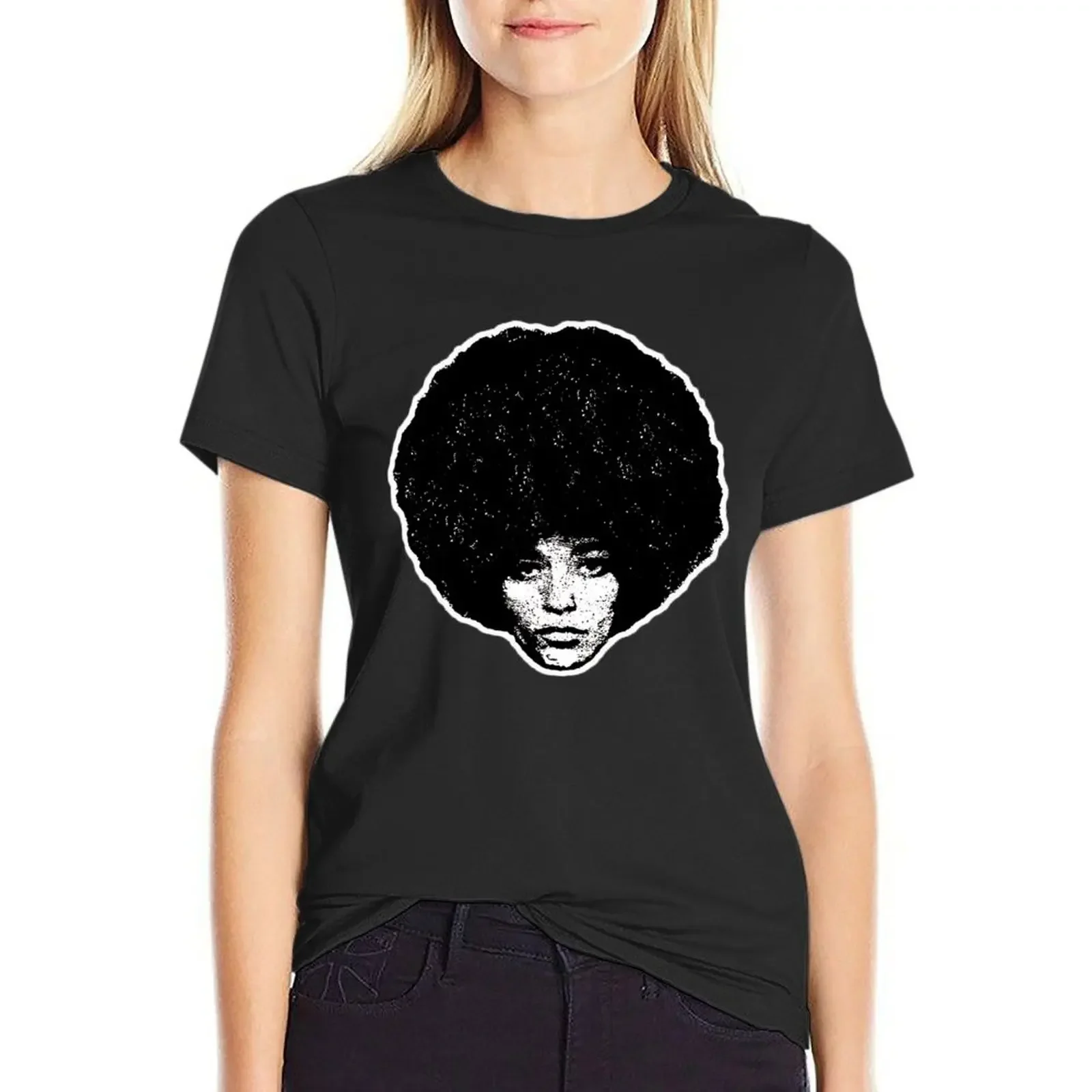 

Angela Davis ~ Fight for your rights - Black version T-shirt funny anime clothes oversized graphic t-shirts for Women