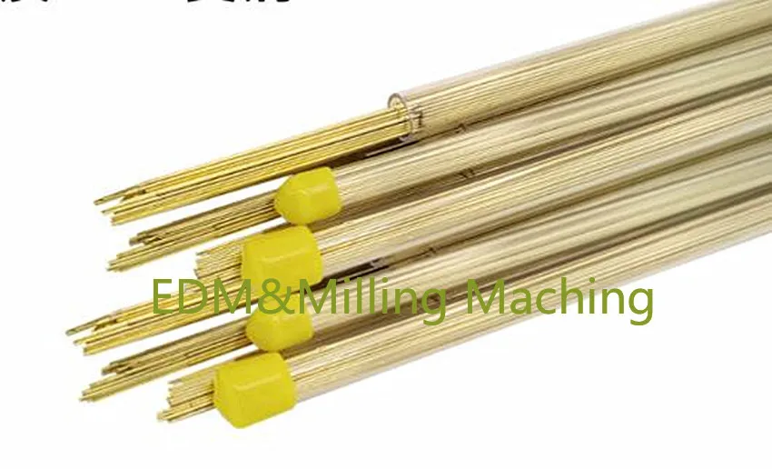 50 قطعة سلك EDM Maching الحفر القطب 1.6-3.0 مللي متر X400mm ثقب واحد أعلى جودة النحاس أنبوب ل نك