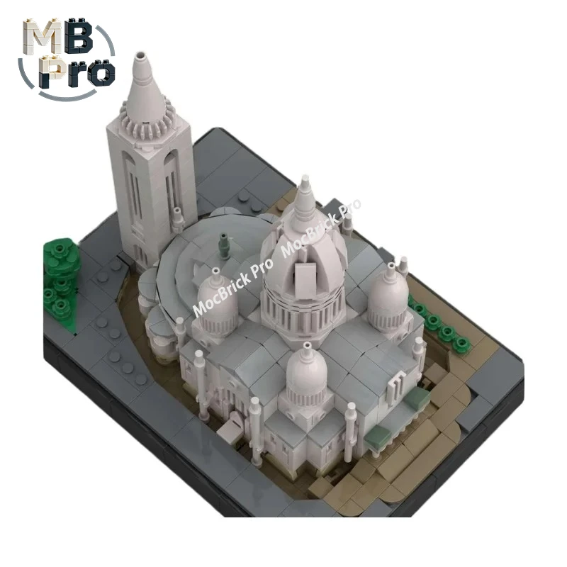 

Sacre Coeur Montmartre Cathedral MOC Building Blocks European Historic Architecture Assembly Bricks Adult Toy
