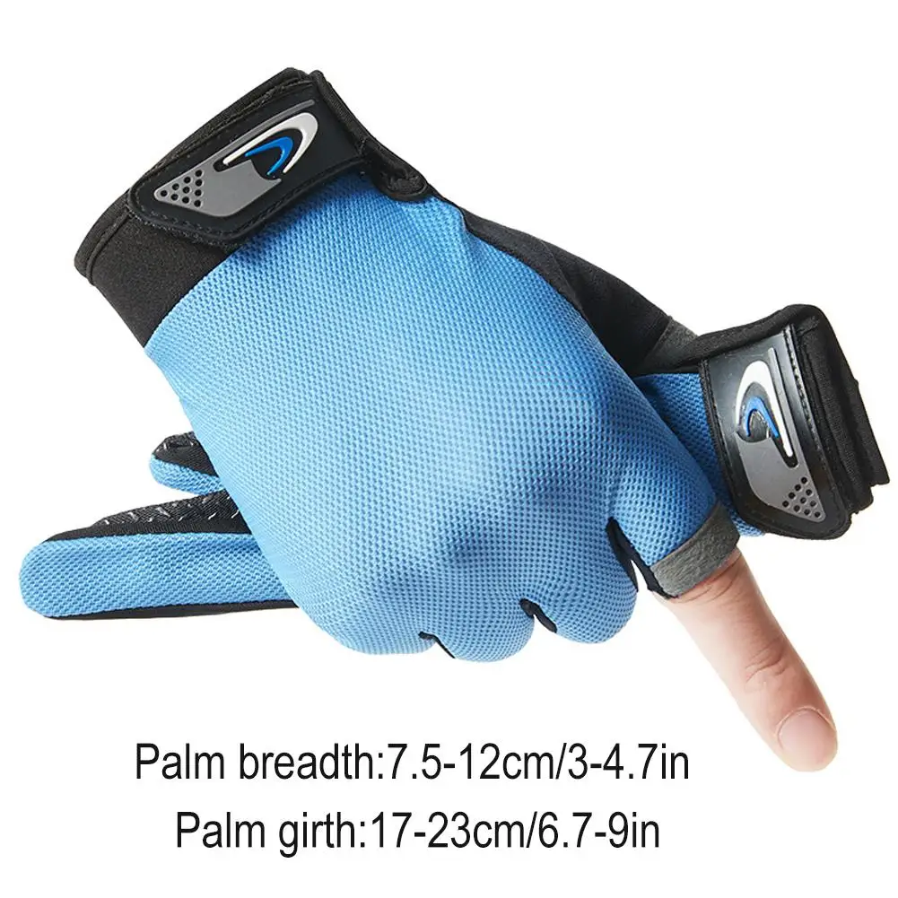 Touch Screen Full Finger Cycling Fitness Fishing Gloves Anti-Abrasion Protection Summer Mesh Fabric Thin Outdoor Sports Gloves