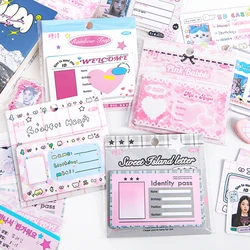 Korean ID Card Adesivos, Kawaii, Decoração, Conta Mão, Photocard, DIY, Jornal, Diário, Álbum, Papelaria Bonito, 10pcs