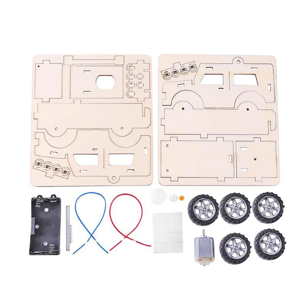 DIY zestawy modeli samochodów elektrycznych edukacyjne zabawki do eksperyment naukowy parowego dla dzieci uczniów i nauczanie rąk do nauki