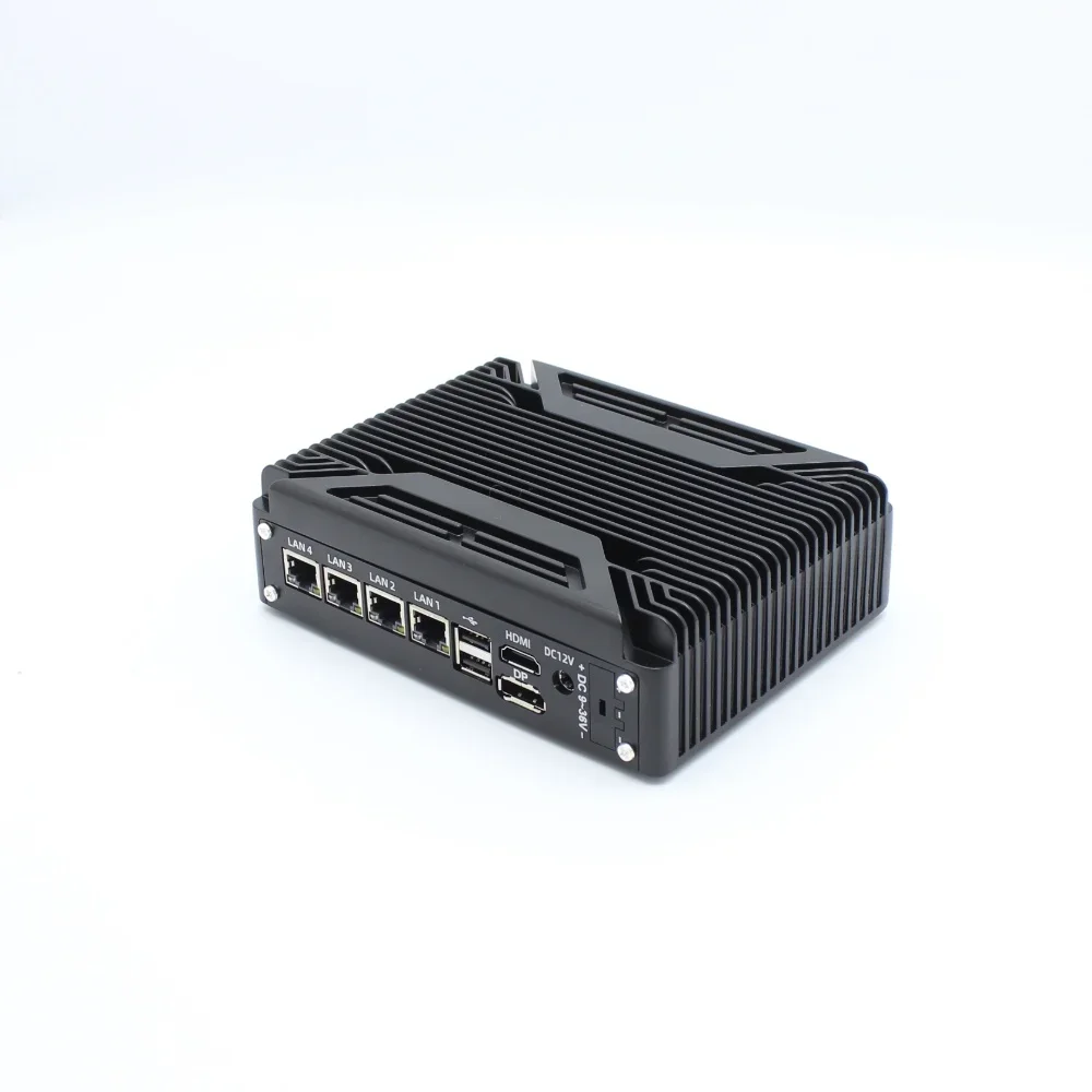 J4125 Mini Computer Host 4 x  i3-N305i3-N305 Fanless Mini Embedded PC N100 win10 Linux Dual DDR4 HD VGA Industrial Mini PC