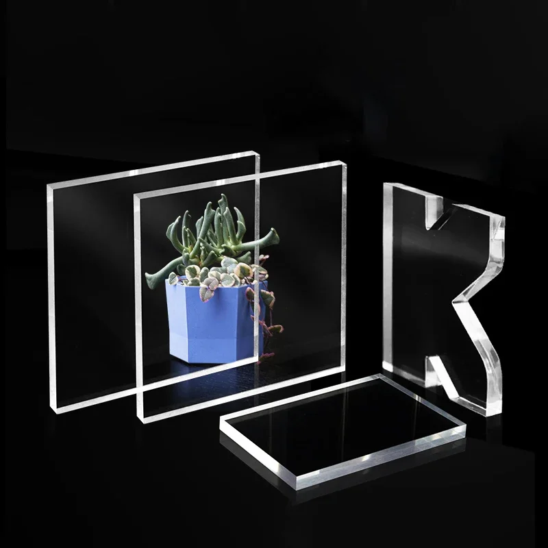 1Pc Transparent Acrylic Block Acrylic Plate Thick1mm-20mm Acrylic Sheet Panel Perspex Plastic Plate