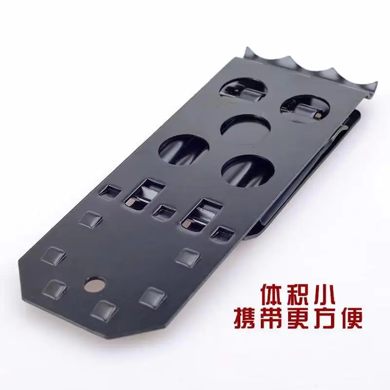 Thick Iron Plate Car Auto Wheel Tire Chock Stop Block Slope Anti-slip Solid Foldable 2pcs