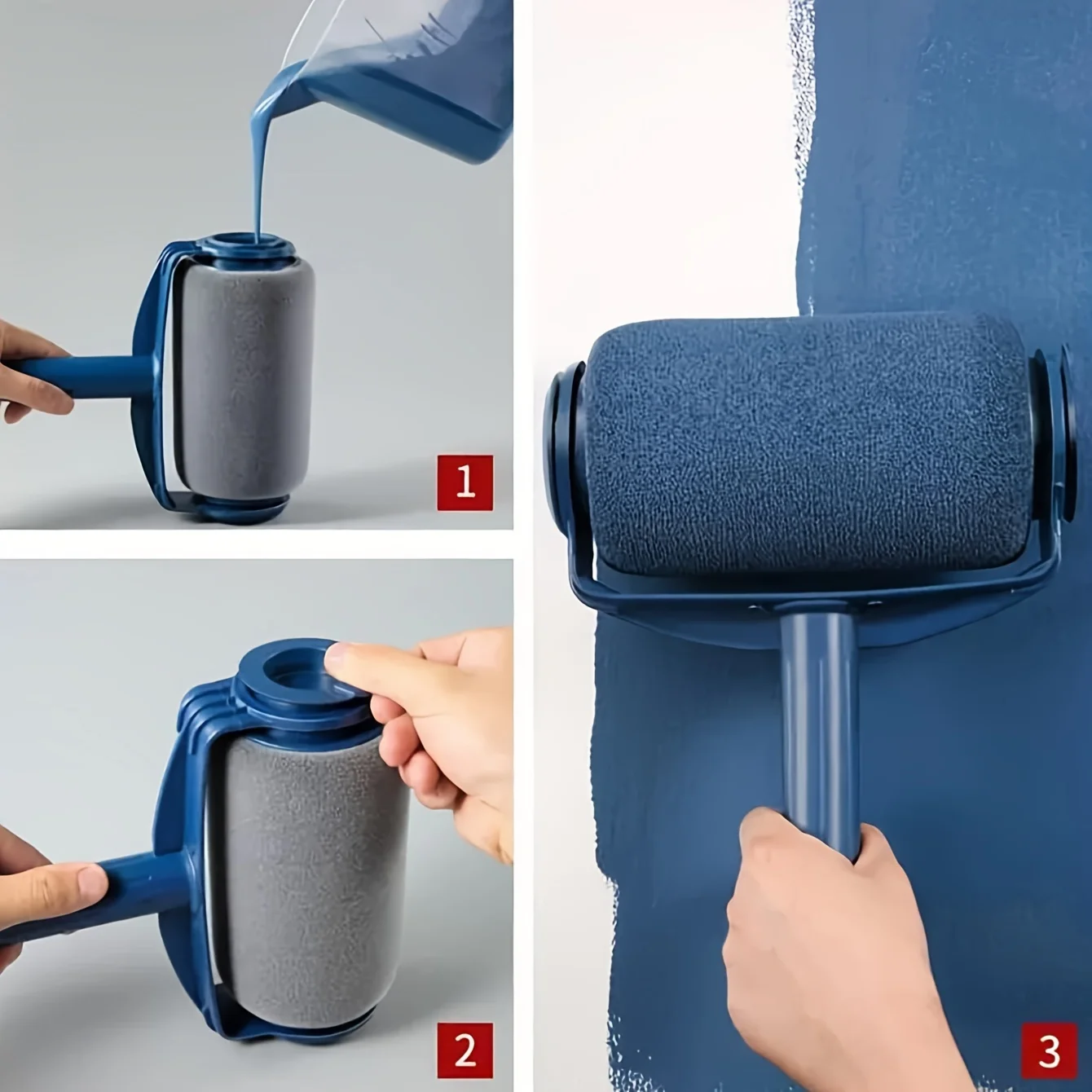 Picture 6: Extendable roller brush — latex paint roller, painting tool for walls, paint applicator & brush