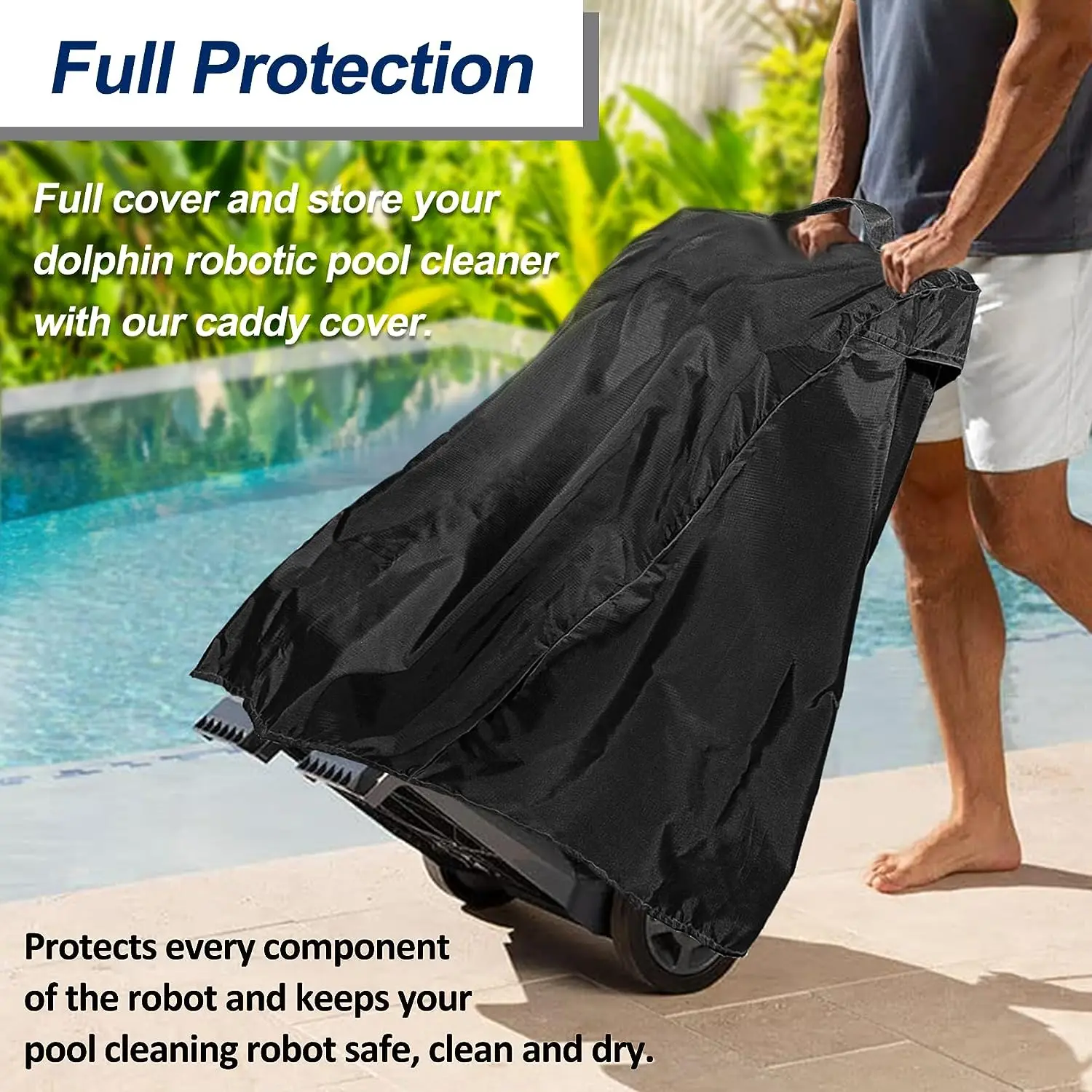 TM 9991794-R1 Robotic Pool Cleaner Caddy Cover Replacement for Dolphin Universal Caddy and Robotic Pool Cleaner