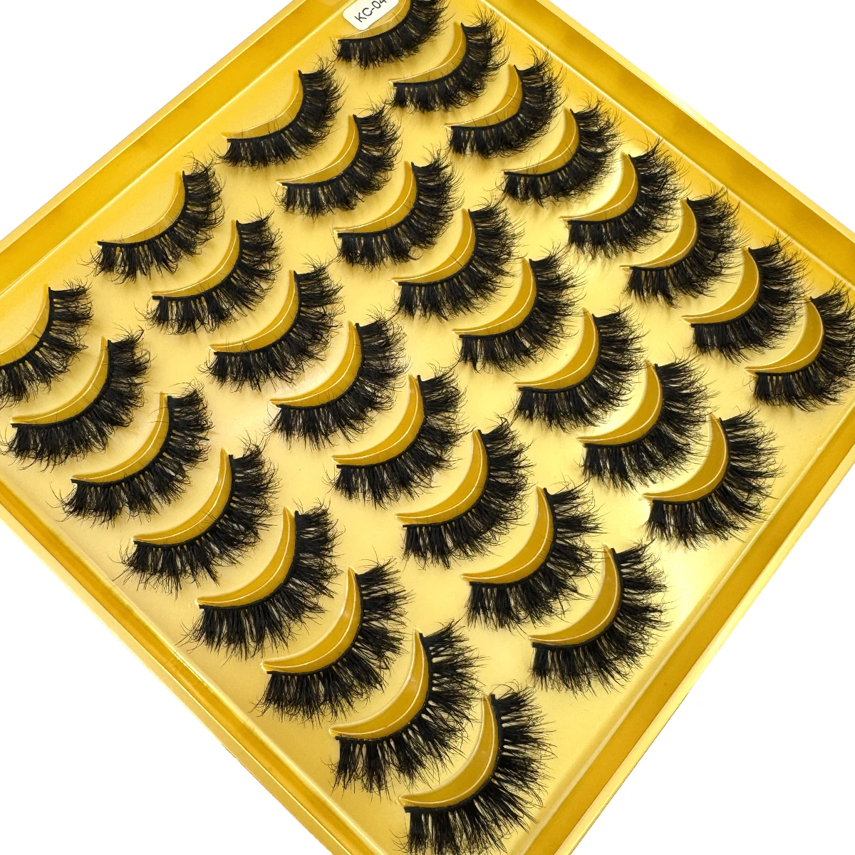 HBZGTLAD 16 Pairs Mink Lashes Bulk Russian Volume Fluffy Natural False Eyelashes Thick Dramatic Eyelashes Wholesale Maquiagem