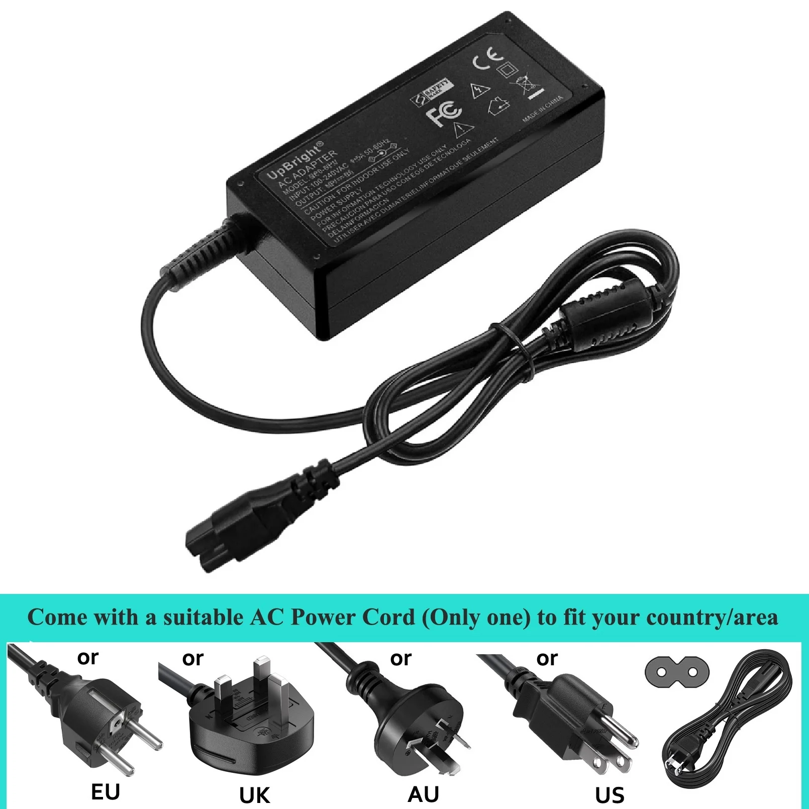 2-Prong 26V AC/DC Adapter for Seauto Crab CR CA New Seal PC09 21.9