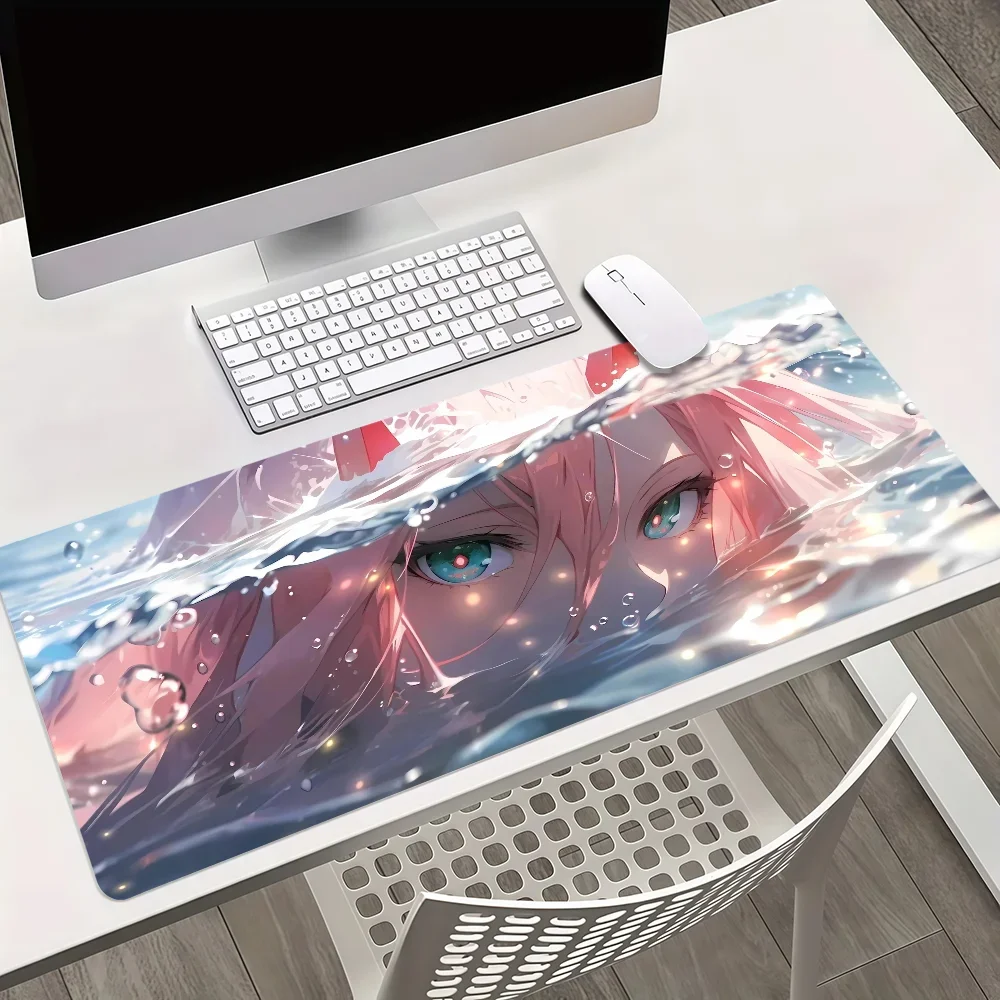 CIFBUY Zero Two DARLING in the FRANXX Anime Large Gaming Mouse Pad Character Desk Mat Anti-slip Keyboard 02 Mousepad