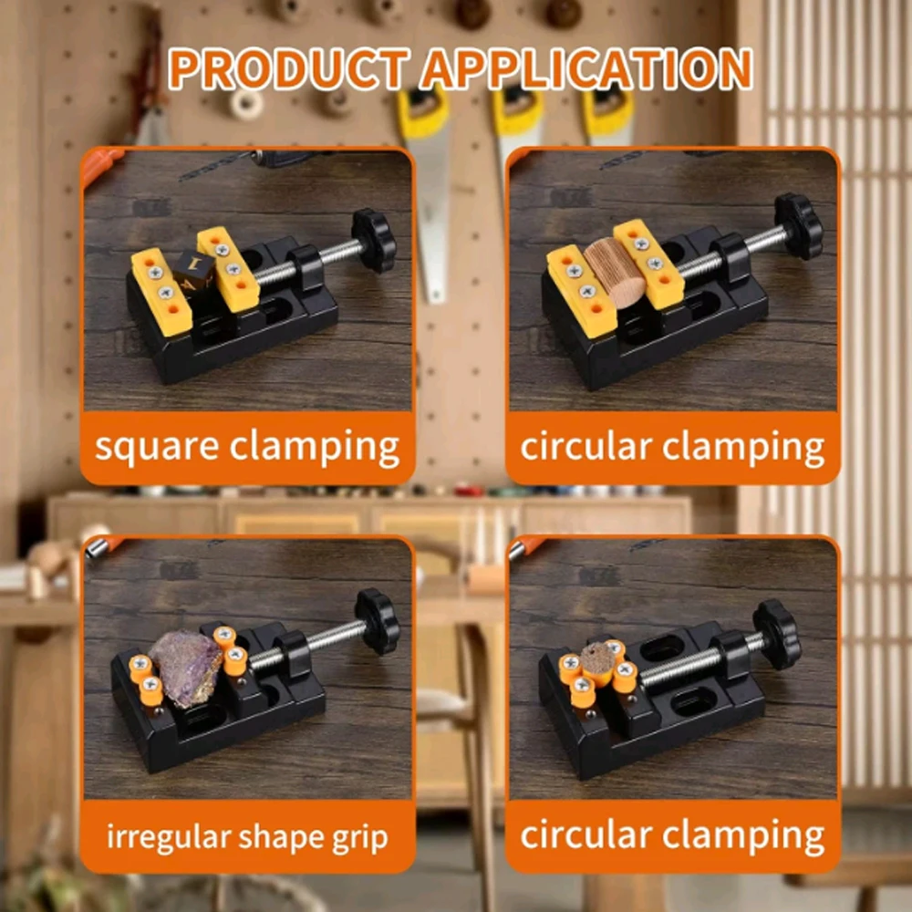 Portable Mini Universal Flat Clamp with Parallel Table Pliers for Watch Repair Sculpture Craftsmanship Jewelry DIY Carving Tool image 6
