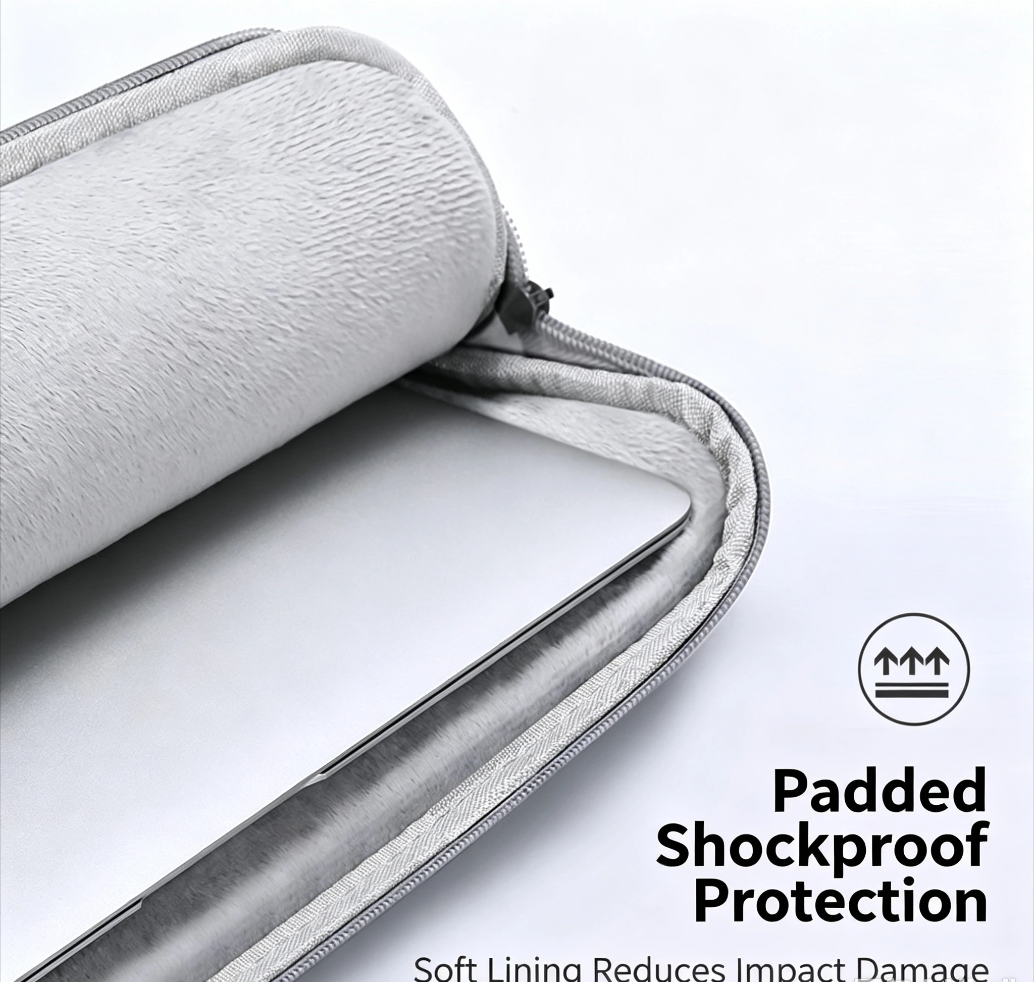 Portable Laptop Sleeve Water Resistant Anti Scratch Protective Case for 15 Inch Notebook Tablet