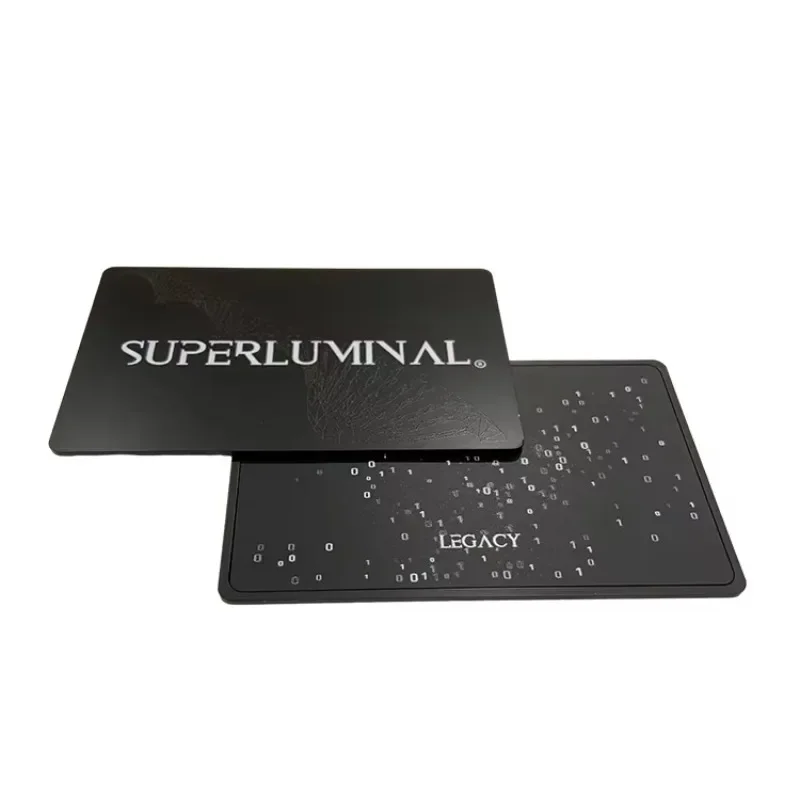 

Laser Engraved Hot Sell Stainless Steel Programmable 888 Byte Nfc Metal Business Card with Nfc