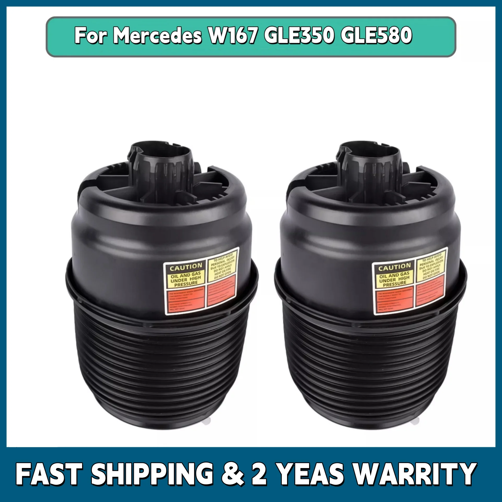 

1 пара для MERCEDES-Benz GLE W167, задняя левая и правая пневматическая пружина A1673203901, новый дизайн, ремонт пневматической подвески, замена амортизатора