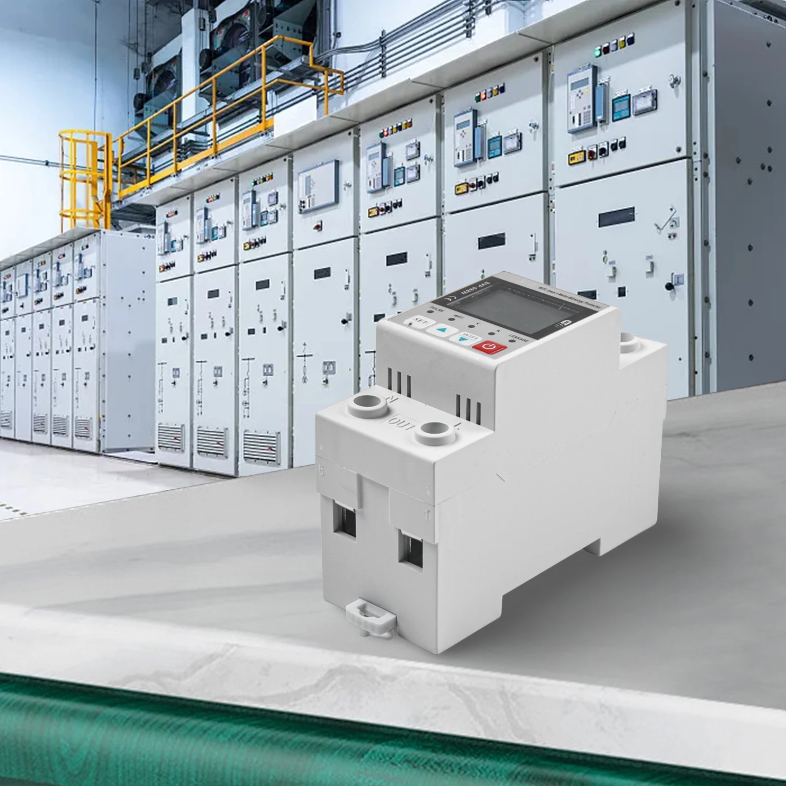 

Цифровой защитник электрооборудования 2025 с ЖК-дисплеем, дистанционным управлением, защитой от перегрузки по току и напряжению, защитой от утечки тока, совместимый с Tuya