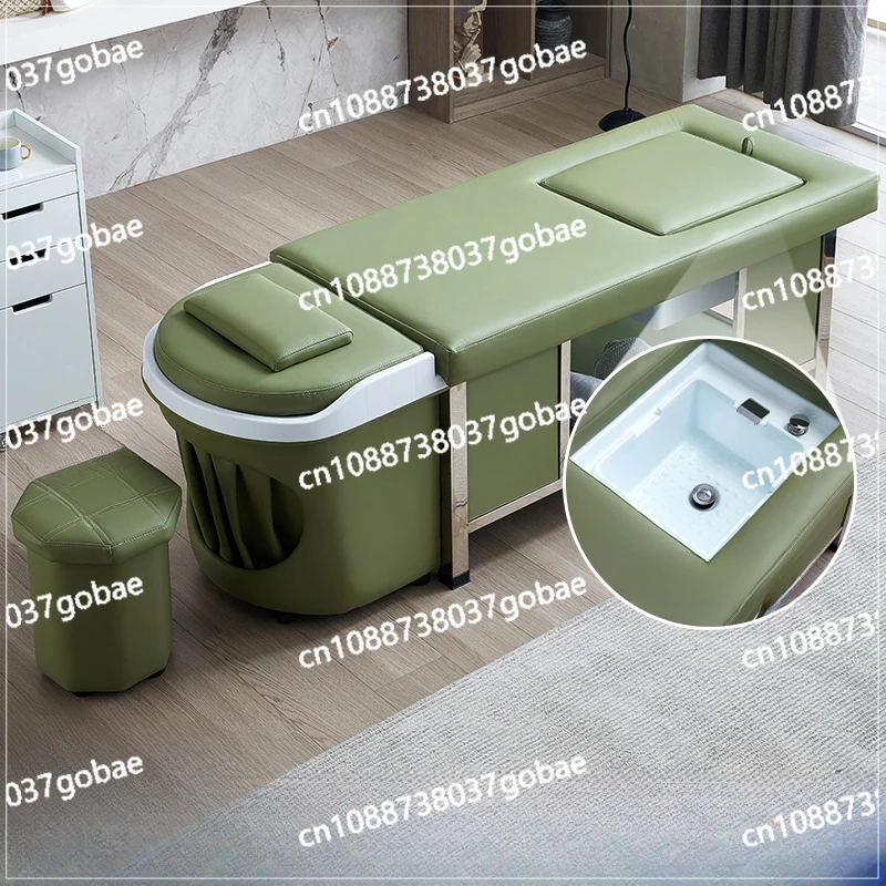 Thai Head Therapy Shampoo Chair Beauty Hair Fumigation Water Circulation Massage Couch Lying Completely