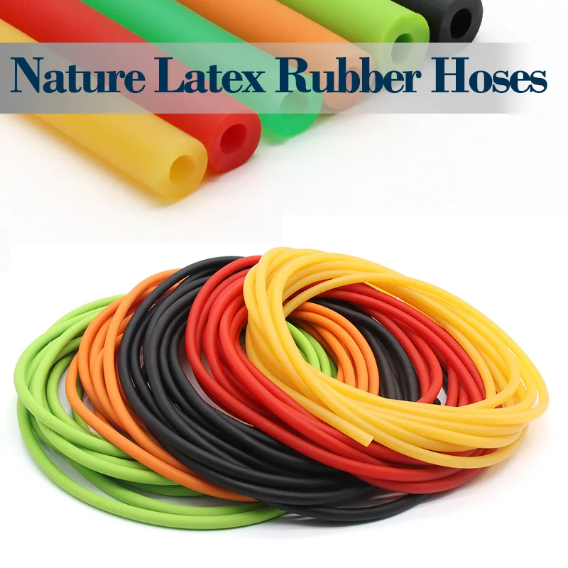 

Nature Latex Rubber Hoses ID1.6~10mmxOD3.2~14mm Multi-color High Resilient Surgical Medical Tube Slingshot Catapult Elastic Band