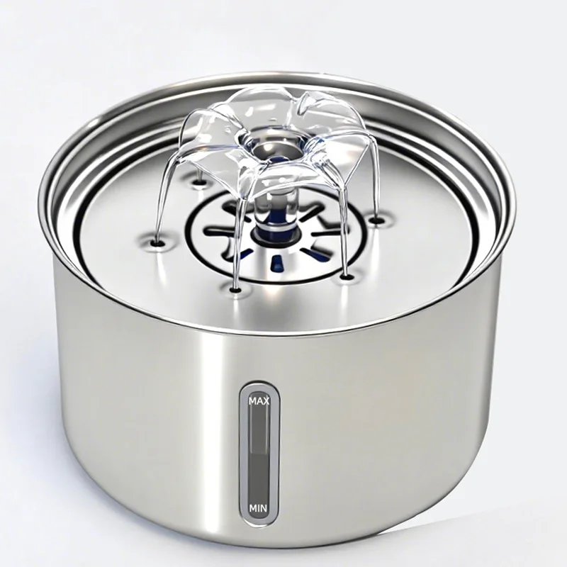 

Small Stainless Steel Pet Water Dispenser Automatic Cat Dog Fountain with Solid Pattern Manufactured by Pet Supplies Company