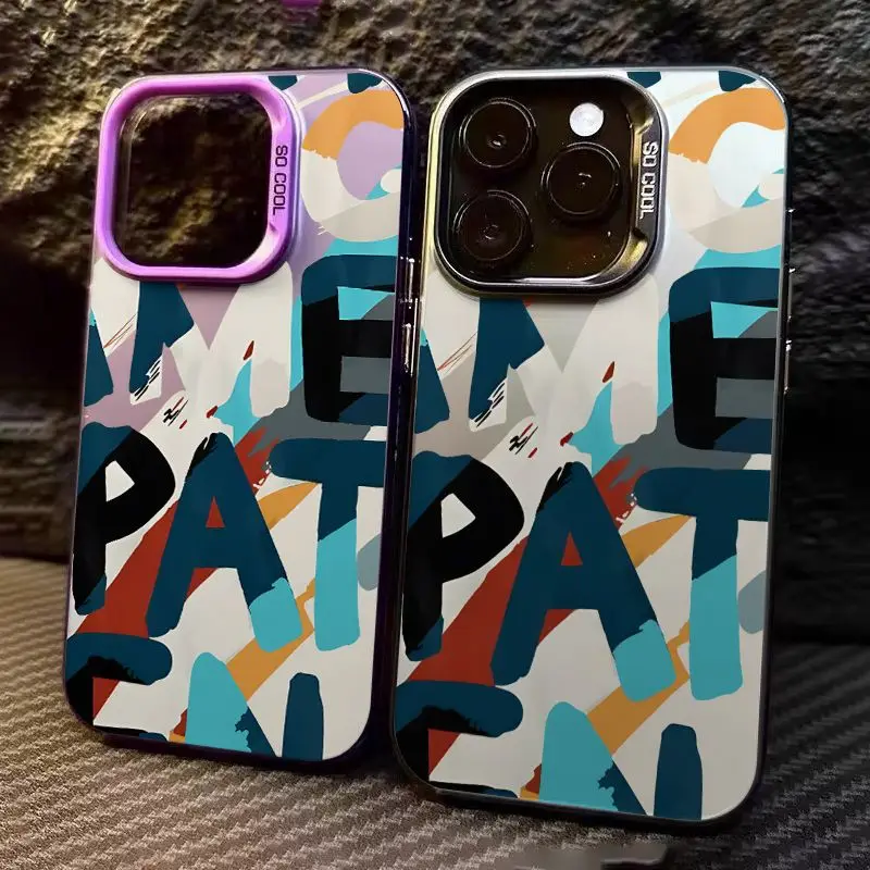 

Simple Cool Personality Graffiti in English Pattern Phone Case For IPhone 16 15 14 13 12 Plus 11 PROMAX Silcone Phone Case Cover