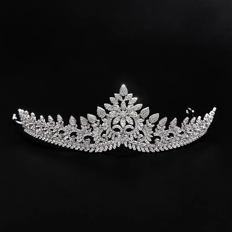 

Jade Angel Luxury bridal zircon rhinestone Crown Birthday Wedding Tiara Wedding dress Accessories Women Crown