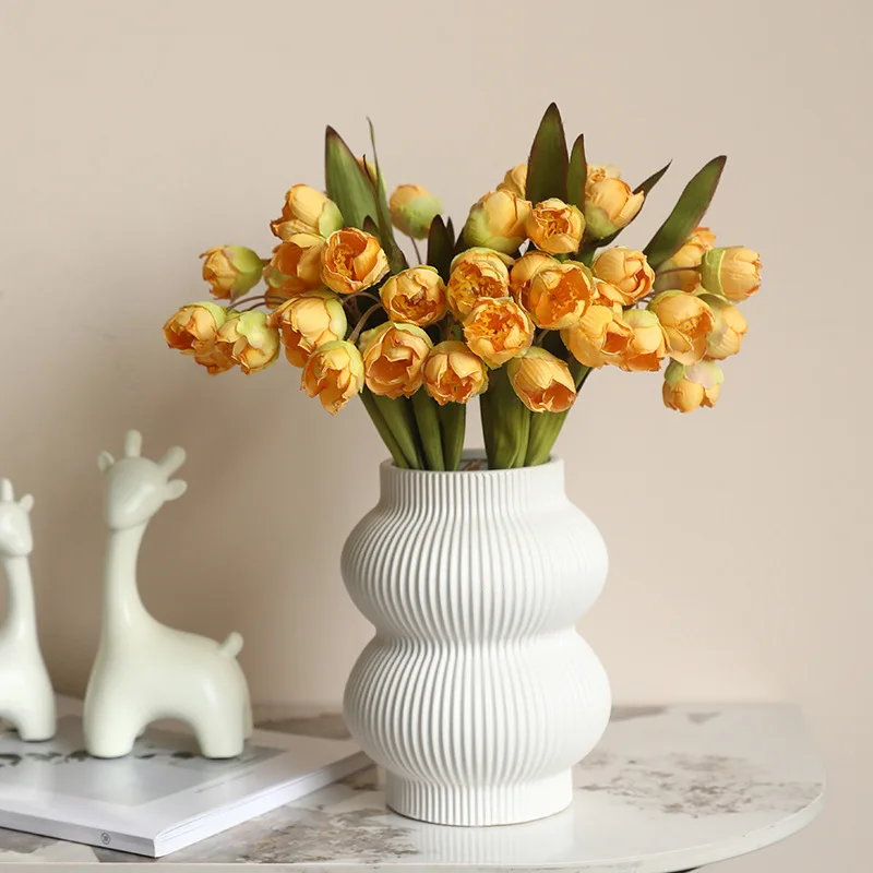 New Autumn Bouquet 24 Heads Lily of The Valley Vintage Artificial Flower Home Tabletop Decoration Silk Flower Fall Fall Decor image 2