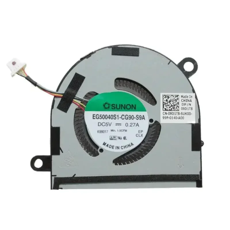 New Original Laptop CPU Cooling Fan For Dell Latitude 14 7400 P100G001 9410 2-in-1 DC28000M3SL EG50040S1-CG90-S9A  09D1T8