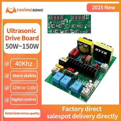 FanYing 2025 New Ultrasonic Cleaner Circuit Board 40Khz 50W-150W Digital Display and Control Drive Board Ultrasonic Generator