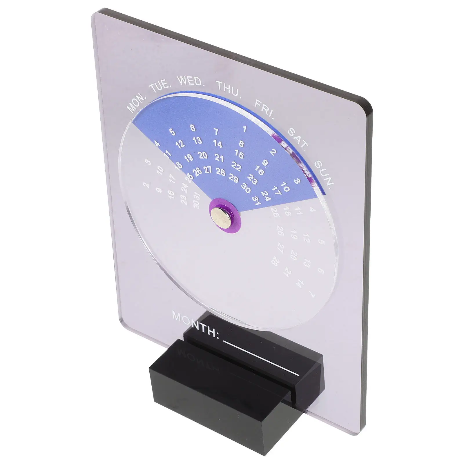 

2025 Rotating Acrylic Desktop Perpetual Calendar Minimalist Modern Office Desk Decor Small Calendar Home Office Decoration