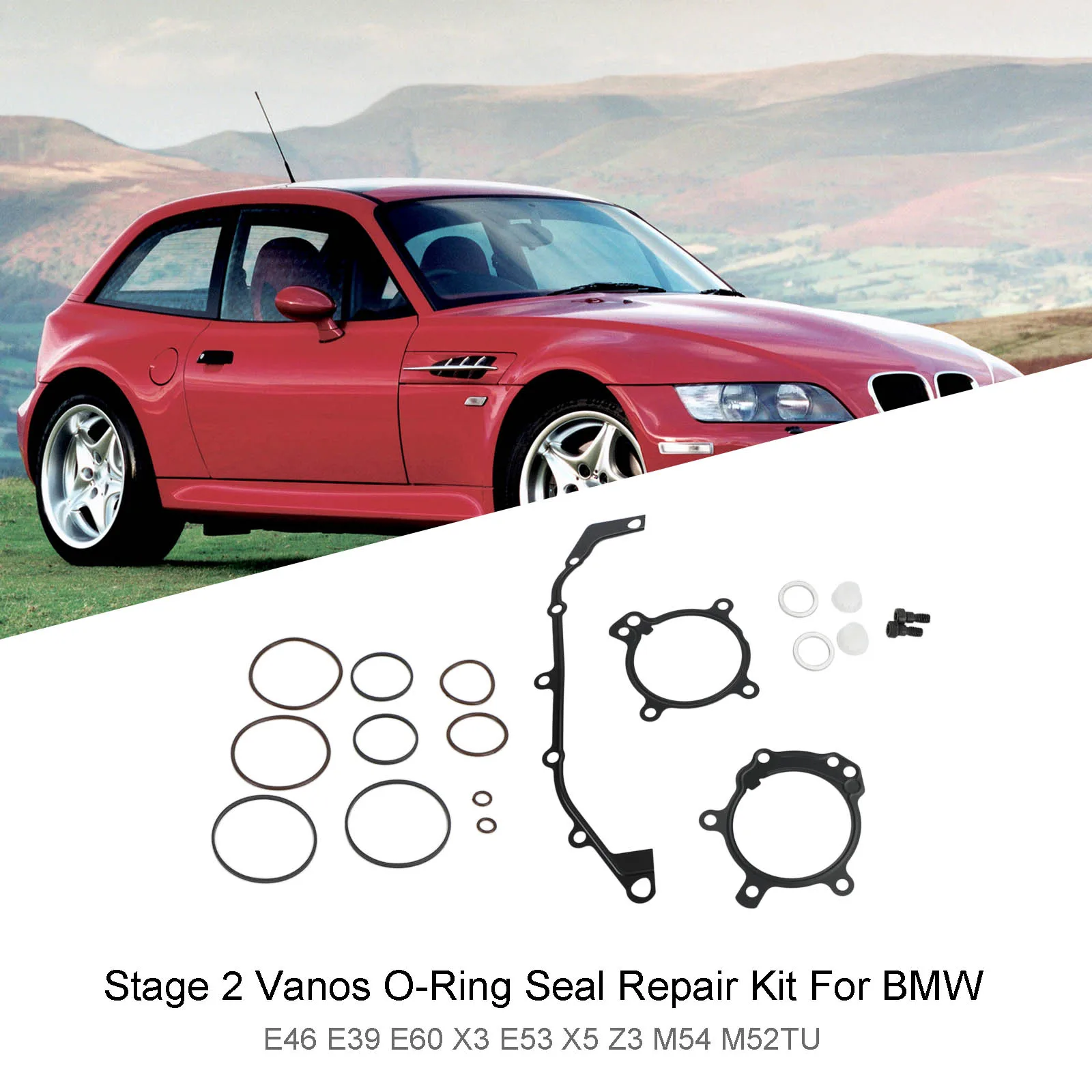 Artudatech Stage 2 Vanos O-Ring Seal Repair Kit For BMW E46 E39 E60 X3 E53 X5 Z3 M54 M52TU Car Accessories